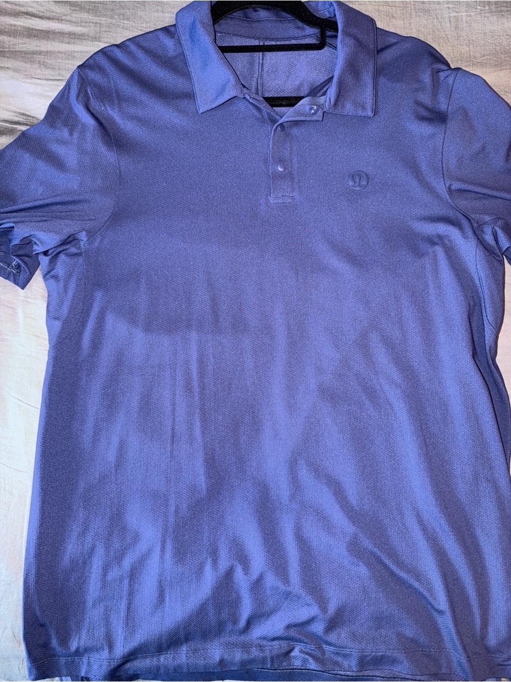 lululemon Men’s Large Logo Sport Polo Short Sleeve - Blue